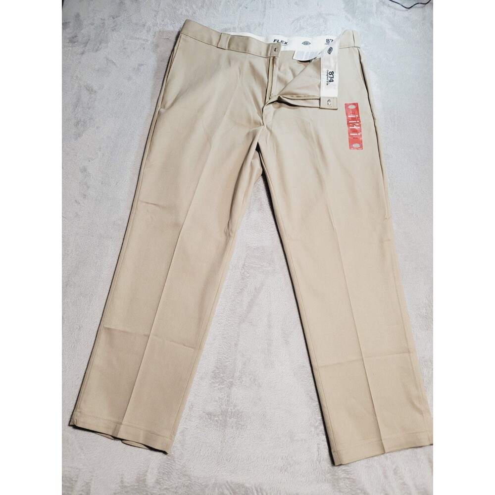 Dickies 874 Men's Classic Original Fit Work Uniform Pant Khaki Tan NWT 44x32